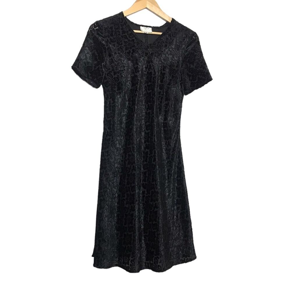 Black‎ Vision Apparel vintage 1990s midi dress size 6 dead stock NEW